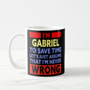 Mug Mens Funny Gabriel N'Est Jamais Mal Nom Gabriel 