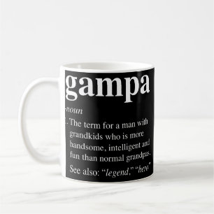 Mug Mens Gampa Définition Funny Noun Grand-père défini