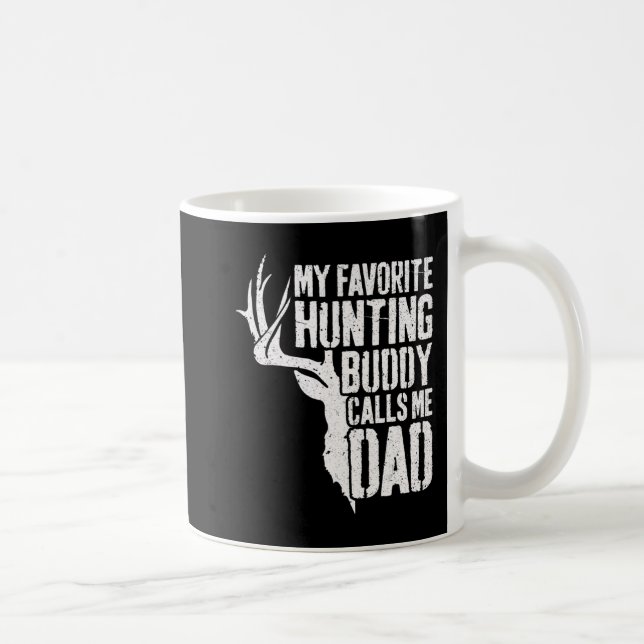 Mug Mens Mon Époux De Chasse Favorite M'Appelle Papa D (Droite)