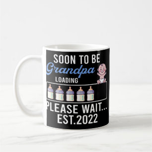 Mug Mens Nouveau Grand-Père Grossesse Faire-part Bient