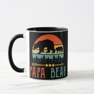 Mug Mens Papa Bear Daddy Funny Mens Fête des pères Cad