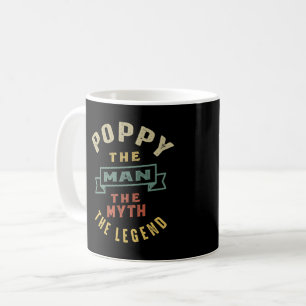 Mug Mens Poppy L'Homme Mythe Légende Père Cadeau