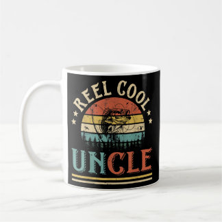 Mug Mens Reel Cool Uncle Men Fishing Lovers Vintage