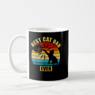 Mug Mens Retro Vintage Meilleur Chat Papa Jamais Fist
