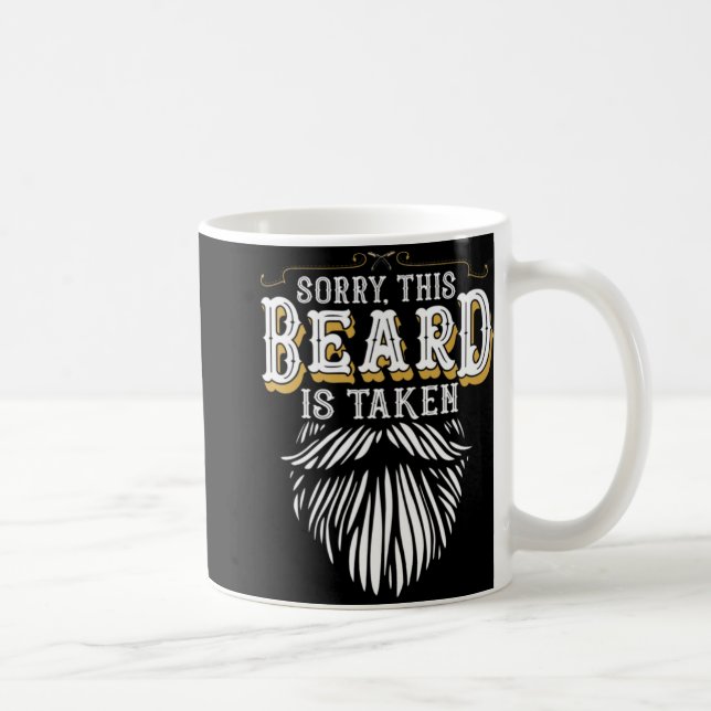 Mug Mens Sorry This Beard Is Taken Country Retro Valen (Droite)