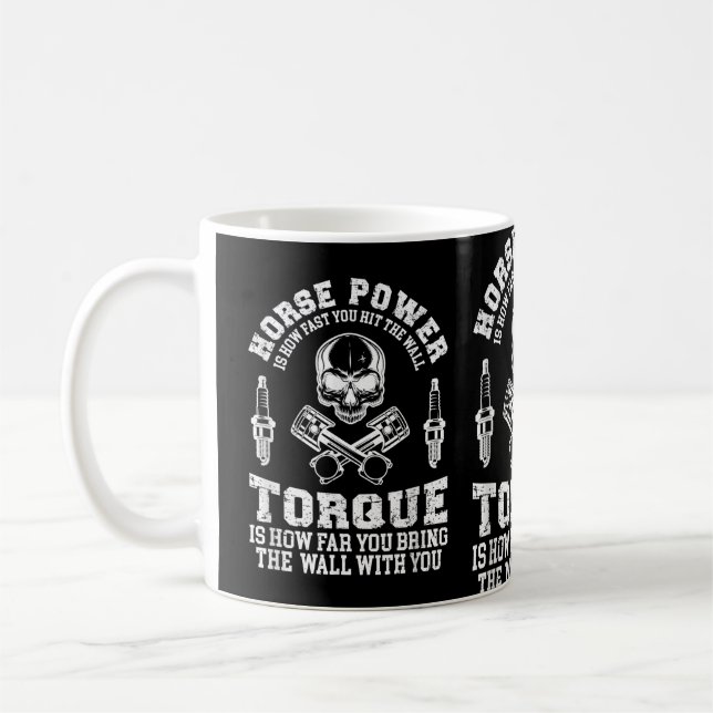 Mug Mens Tee for Car Guy, Voitures Mécanique & Fans de (Gauche)