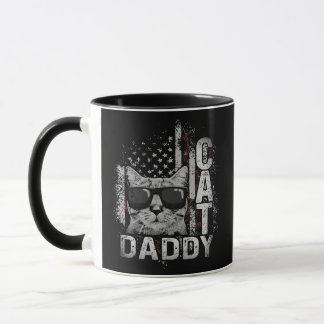 Mug Mens Vintage Cat Daddy Funny Cat Lover Cat Dad