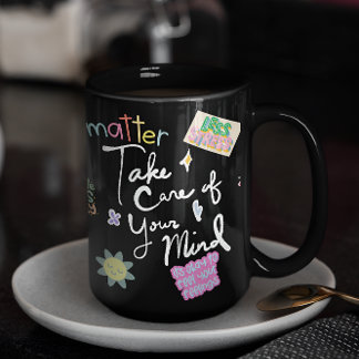 Mug Mental Health Self Care Affirmation Tumbler – Posi