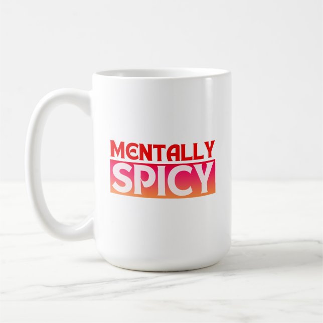 MUG MENTALEMENT SPICY CITE LA TYPOGRAPHIE (Gauche)