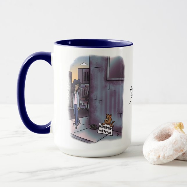 Mug Mention de chatte (Avec donut)