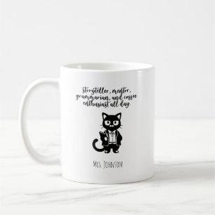 Mug Mentor conteuse grammairienne passionnée de café