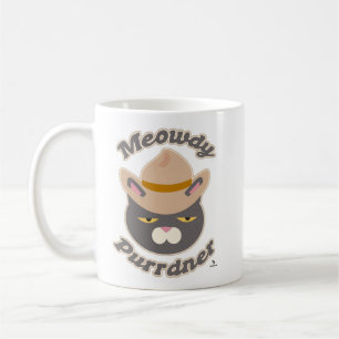 Mug Meowdy Purrdner Howdy Cowboy Casquette Chat Fun