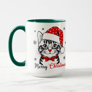 Mug Meowy Christmas Café Amoureux des chats de vacan