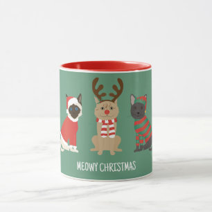 Mug Meowy Christmas Cats