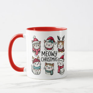 Mug Meowy Christmas Cats