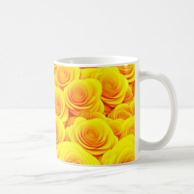 Mug Mer de roses dorées (Droite)