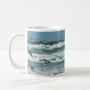 Mug Mer, Surf, Mouettes Volant, Vagues