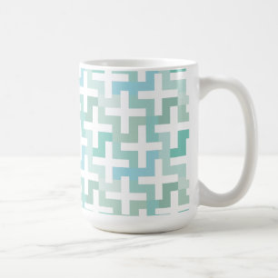 Mug Mer vert géométrique