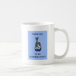 Mug Merci à l'entraîneur de course masculin
