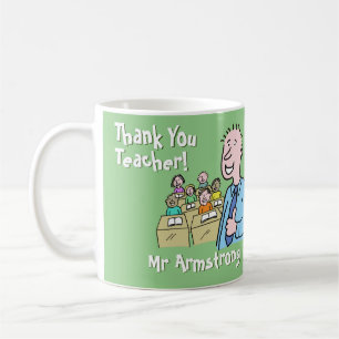 Mug Merci à un professeur masculin