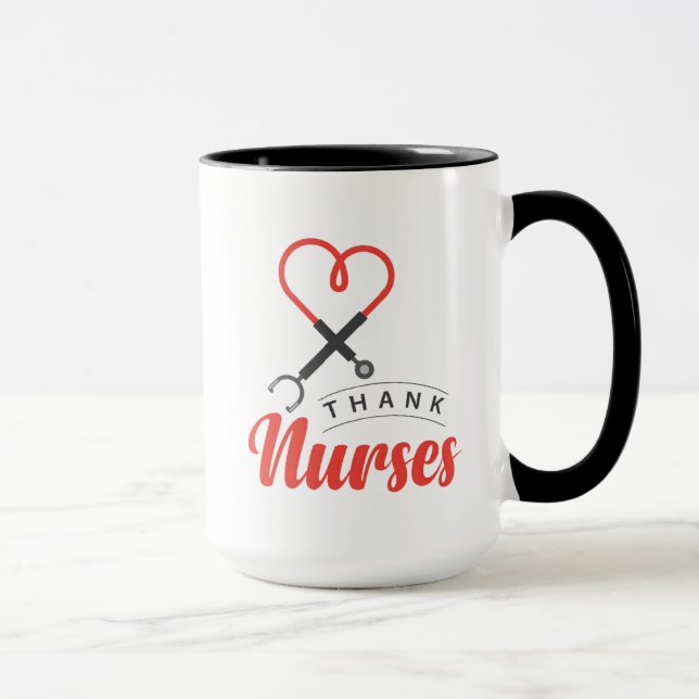 Mug Merci aux infirmières (Droite)