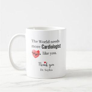 Mug Merci Cardiologue Nom Personnalisé