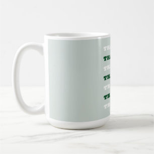 Mug Merci, Citation de gratitude, Vert