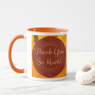 Mug Merci d'automne tellement de Feuille jaune rouge