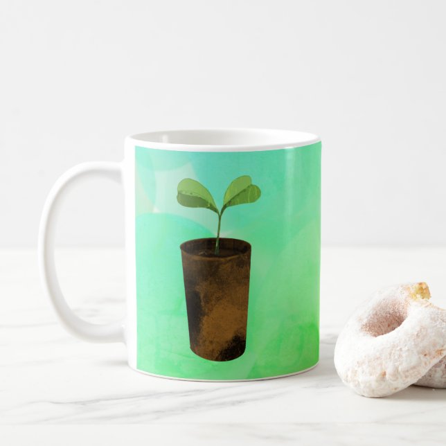 Mug Merci de m'avoir aidée à grandir ! (Avec donut)
