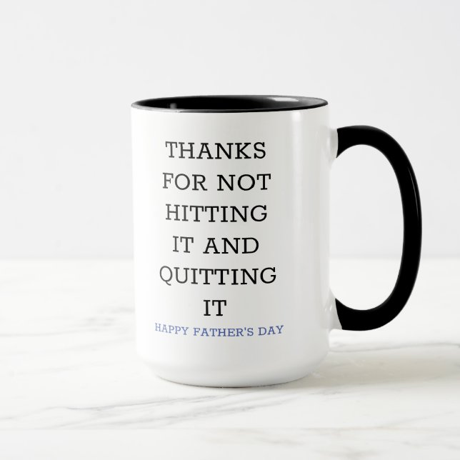 MUG MERCI DE NE PAS L'AVOIR FRAPPÉ ET DE NE PAS L'AVOI (Droite)