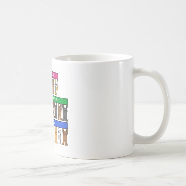 Mug Merci de s'occuper des chats (Droite)