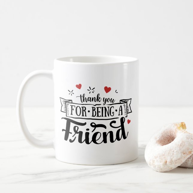 Mug Merci D'Être Un Ami (Avec donut)