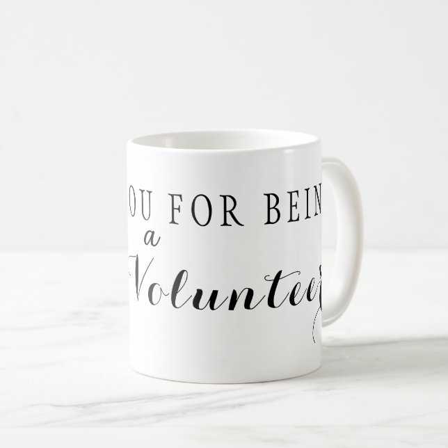 Mug Merci d'être une excellente citation de bénévole (Devant droit)
