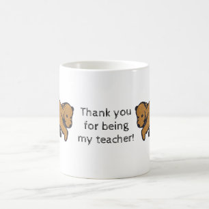 Mug Merci Enseignant Russe Ours Brown