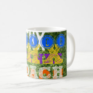 Mug Merci Entraîneur Texte Coloré Sports Équipe Herbe
