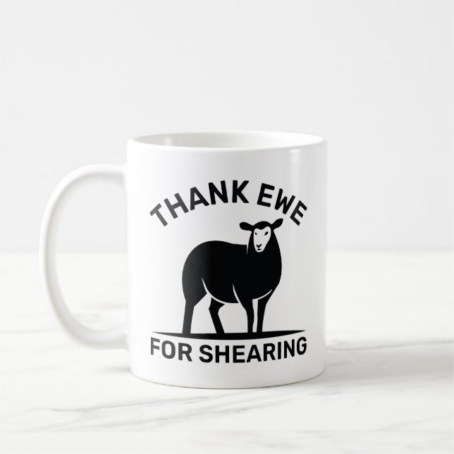 Mug Merci Ewe pour sa décision (Gauche)