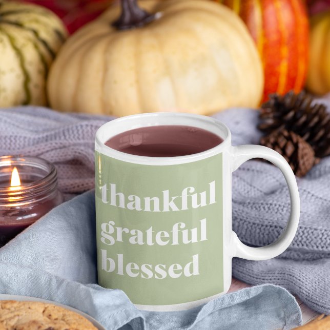 Mug Merci gracieux béni | Citation d'action de grâces (Créateur téléchargé)