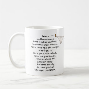 Mug Merci l'ami sont comme le sous-vêtement Citation a