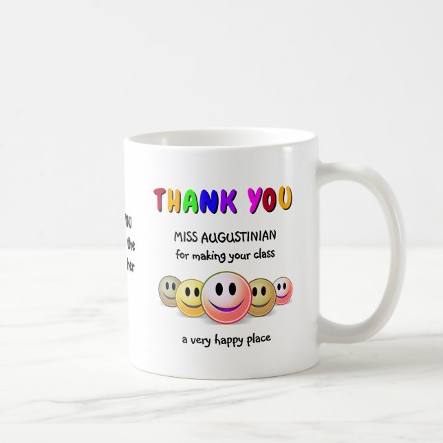 Mug MERCI meilleur enseignant jamais (Droite)