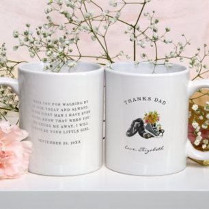 Mug Merci Papa   Marcher à mes côtés Chaussures aquare