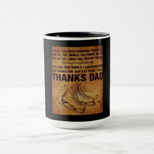 Mug Merci papa patin à glace