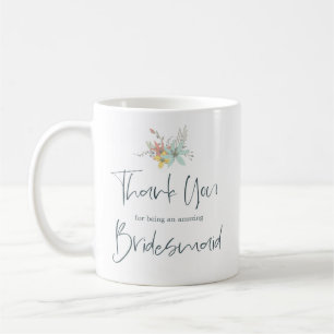 Mug Merci pour être ma servante d'accueil Script éléga