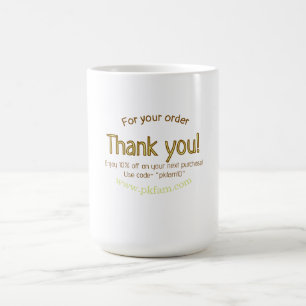 Mug Merci pour l'achat détail de l'entreprise familial