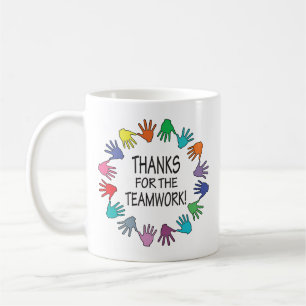 Mug Merci pour l'appréciation de l'application Teamwor