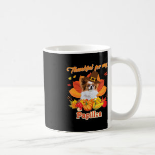 Mug Merci pour mon chien Papillon Thanksgiving Je suis