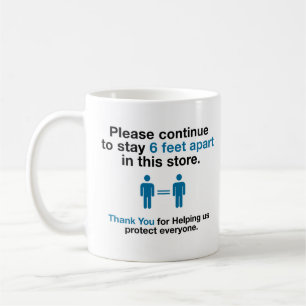 Mug Merci Pour Pratiquer La Distance Sociale
