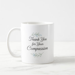 Mug Merci pour votre compassion infirmière élégante