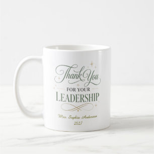 Mug Merci pour votre leadership Personnalisé 
