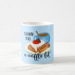 Mug merci un lot de gaufres enseignant cadeau volontai