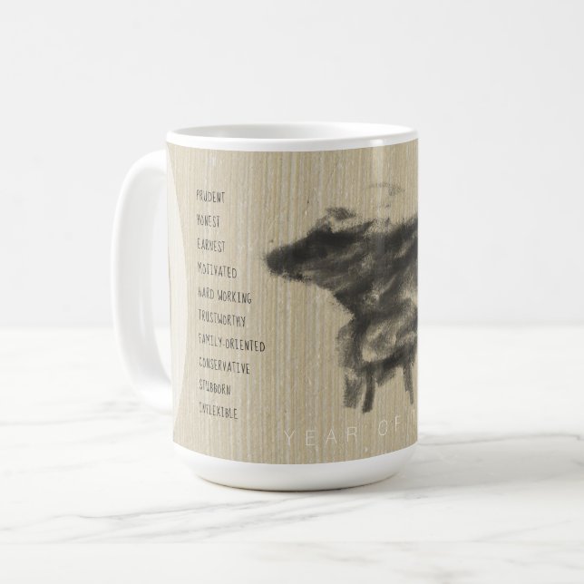 Mug Mère Buffalo et son petit chinois Ox Year Per M (Devant gauche)